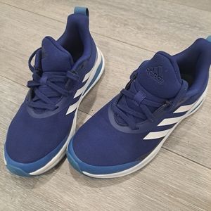 Blue and white boys adidas sneakers